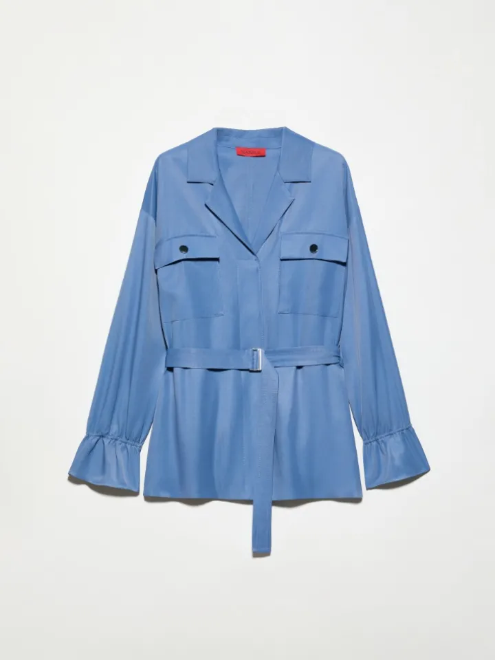 Belted shacket - avio