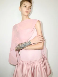 Chiffon shrug - pink