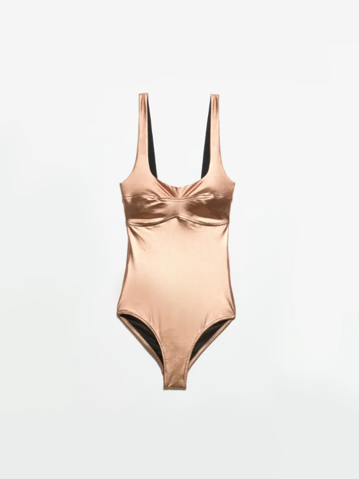 Corset-style swimsuit - bronze