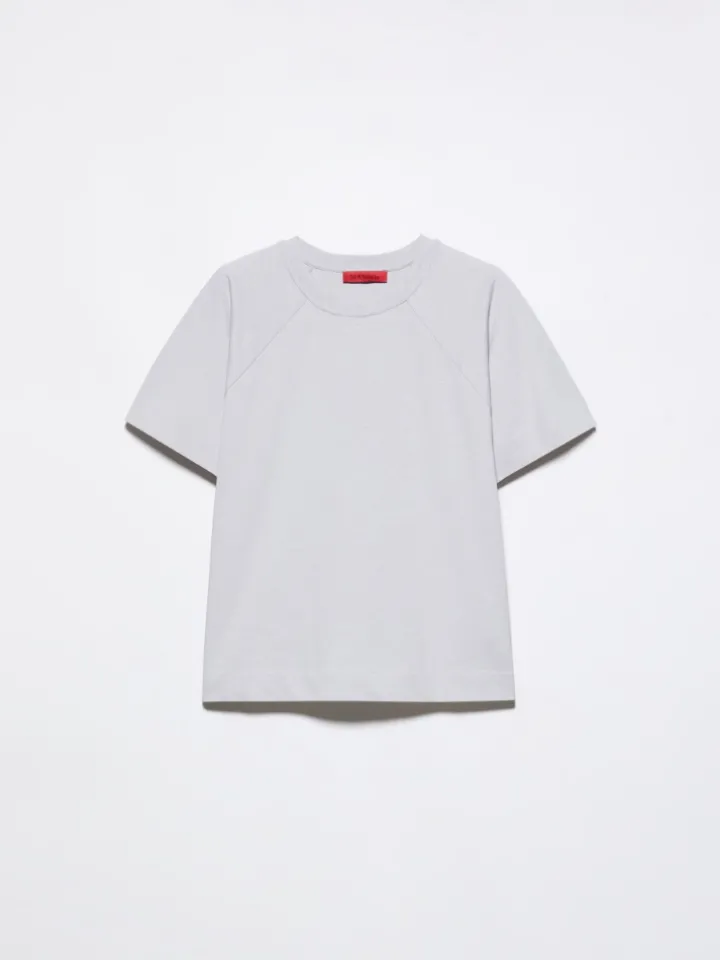 Cotton and linen T-shirt - light grey