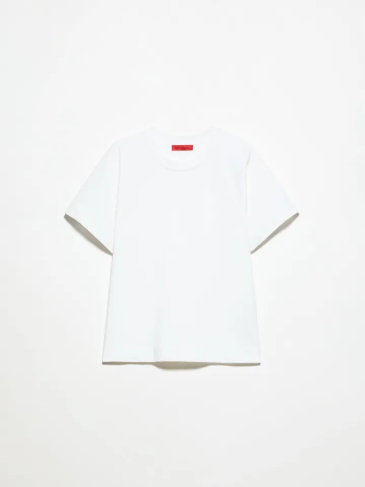 Cotton and linen T-shirt - optical white