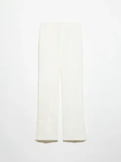 Cotton-gabardine trousers - white