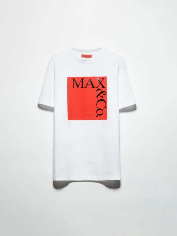 Cotton jersey logo T-shirt - red