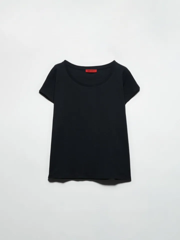 Cotton jersey T-shirt - black