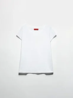 Cotton jersey T-shirt - optical white
