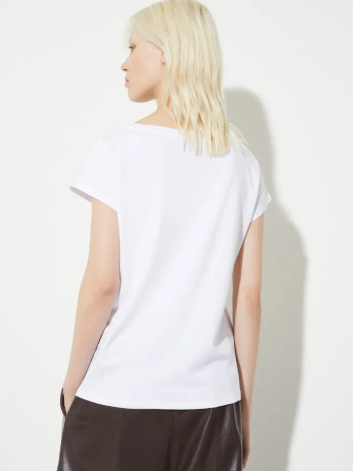 Cotton jersey T-shirt - optical white