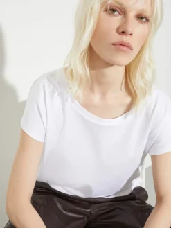 Cotton jersey T-shirt - optical white