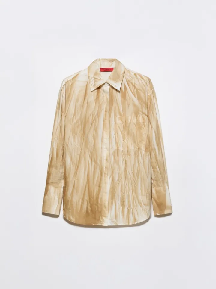 Cotton-poplin shirt - buck