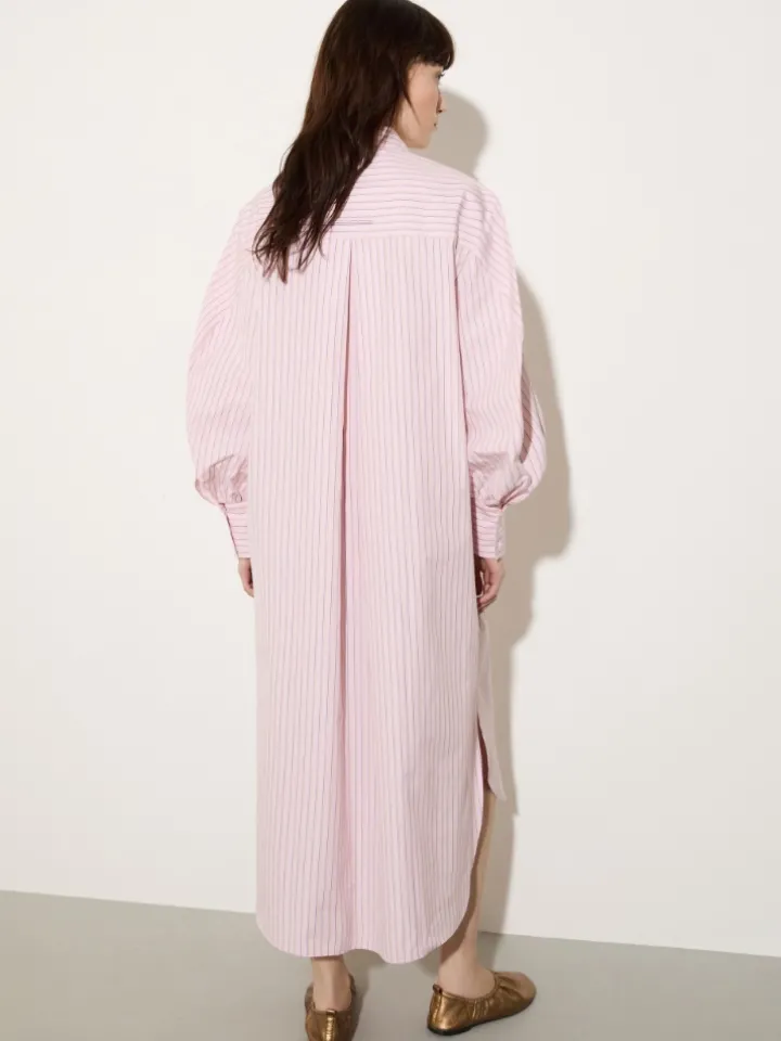 Cotton-poplin shirt dress - powder