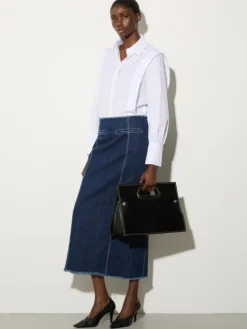 Cotton poplin shirt - white