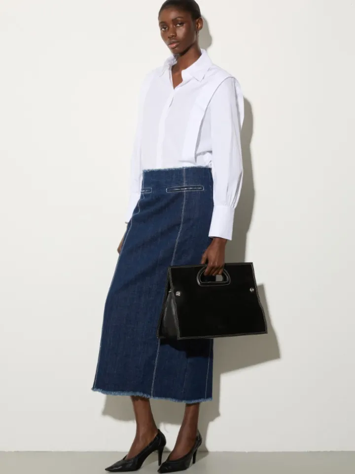 Cotton poplin shirt - white