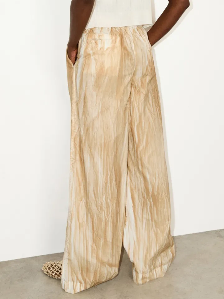Cotton-poplin trousers - buck