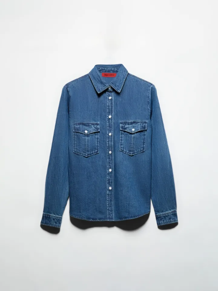 Denim blouse - navy