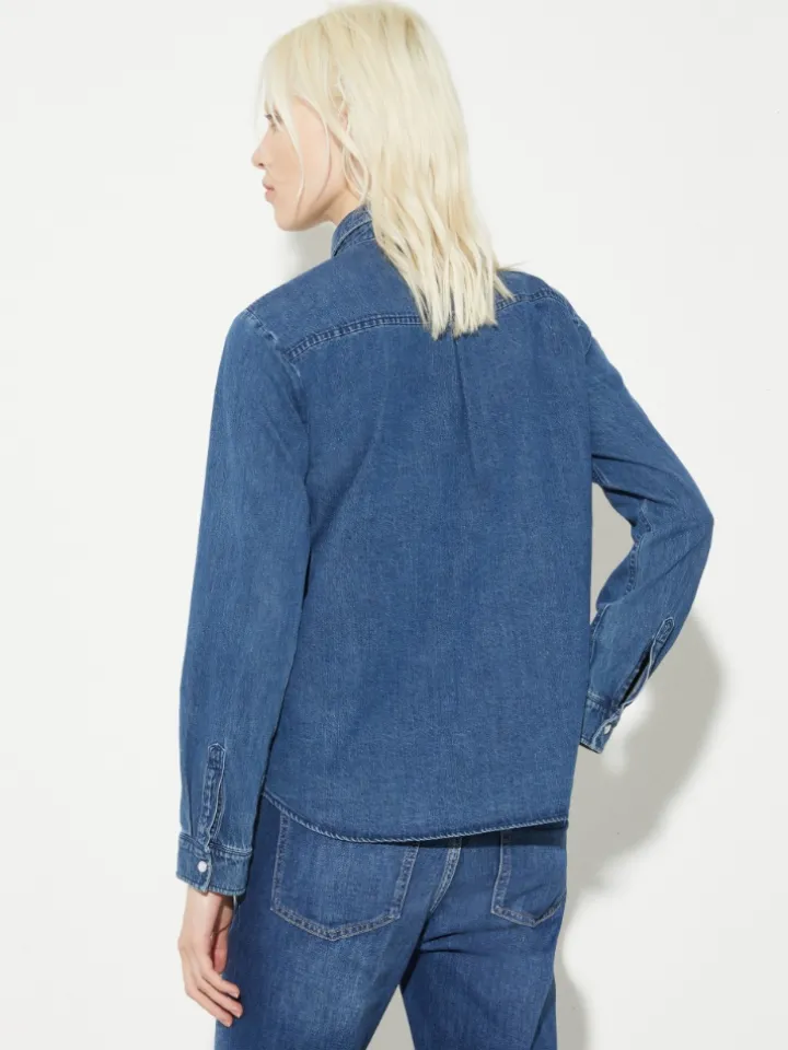 Denim blouse - navy