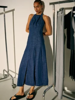 Denim dress Sami Miró &Co.llaboration - midnightblue