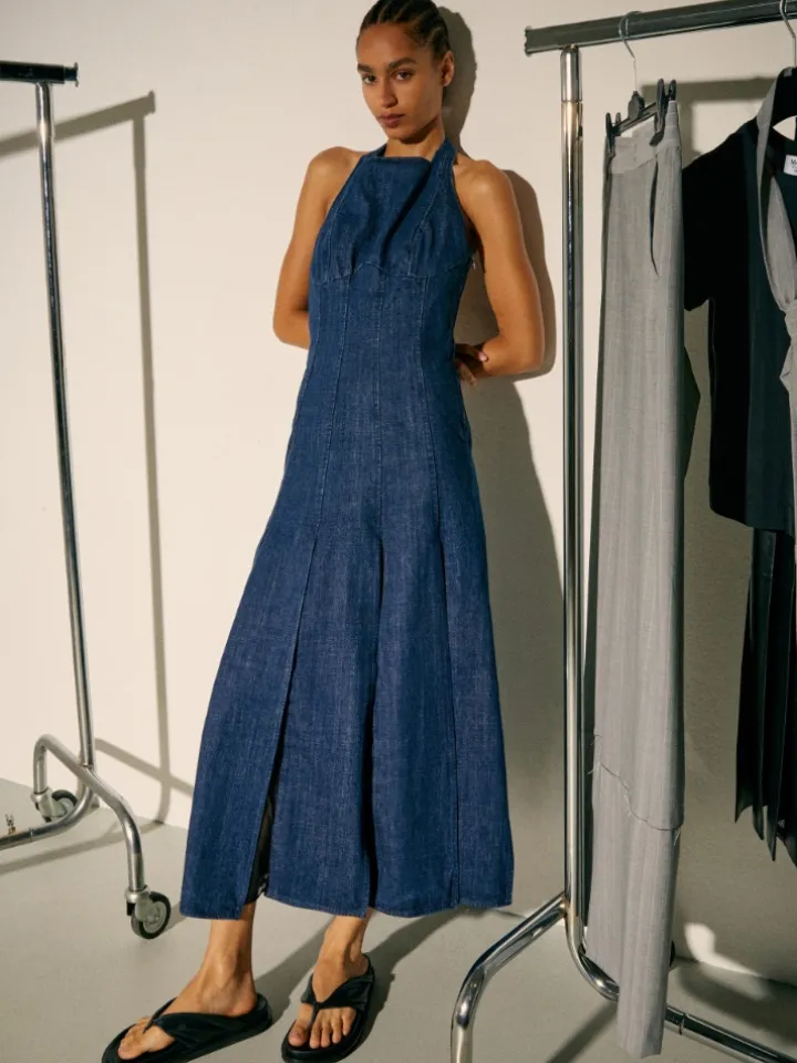 Denim dress Sami Miró &Co.llaboration - midnightblue
