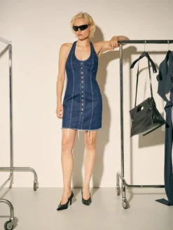 Denim dress Sami Miró &Co.llaboration - midnightblue