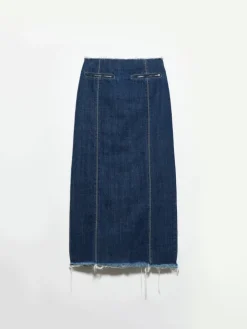 Denim skirt Sami Miró &Co.llaboration - midnightblue