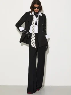 Double-breasted blazer - black