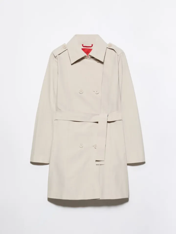 Double-breasted trench coat - beige