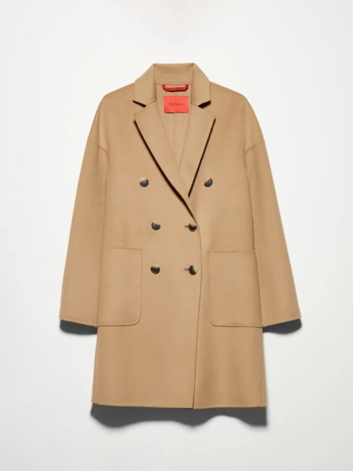 Double-woven wool coat - camel