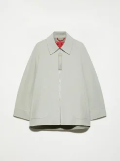 Double-woven wool jacket - jade
