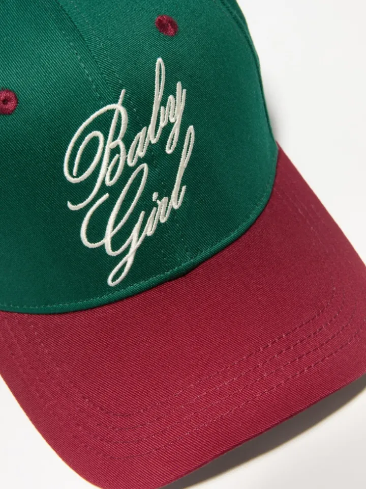 Embroidered baseball cap - green