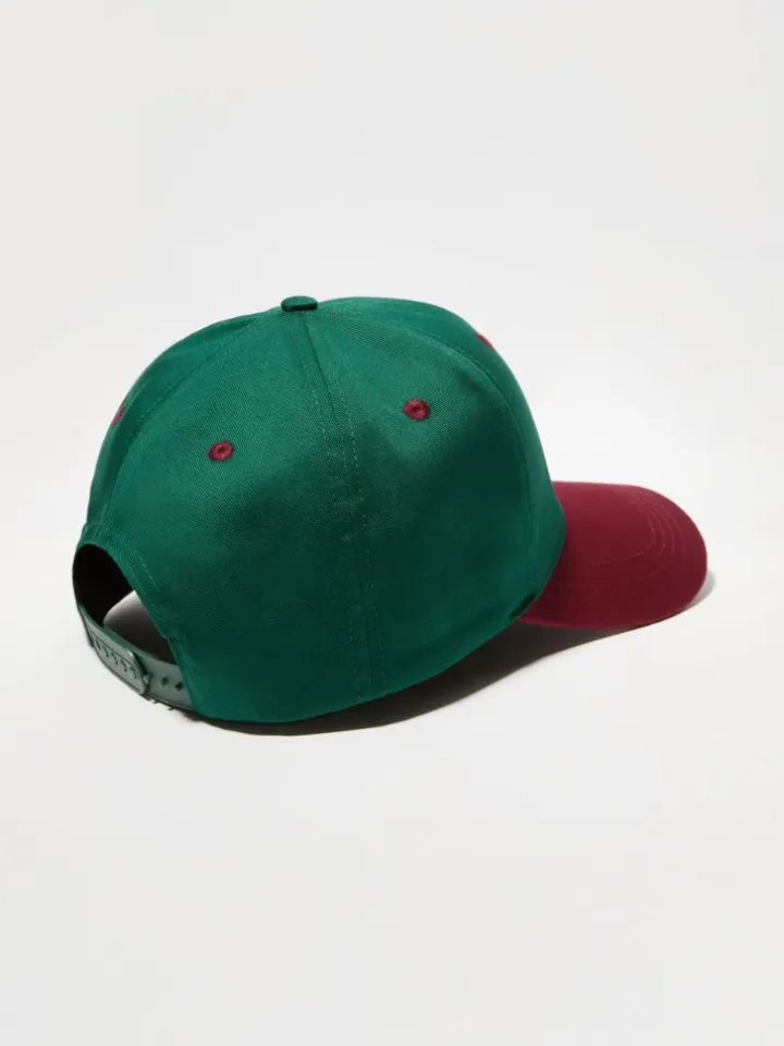 Embroidered baseball cap - green
