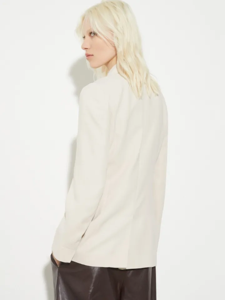 Envers satin blazer - beige