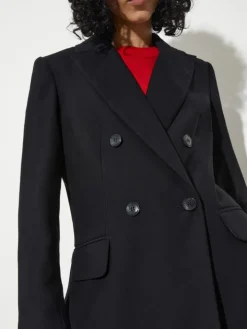 Envers satin blazer - black