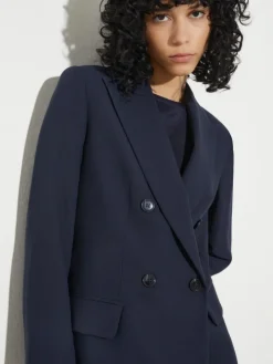 Envers satin blazer - ultramarine