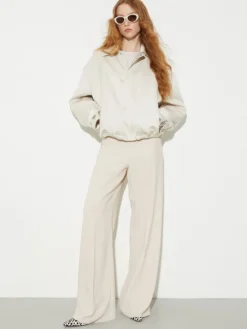 Envers satin trousers - beige