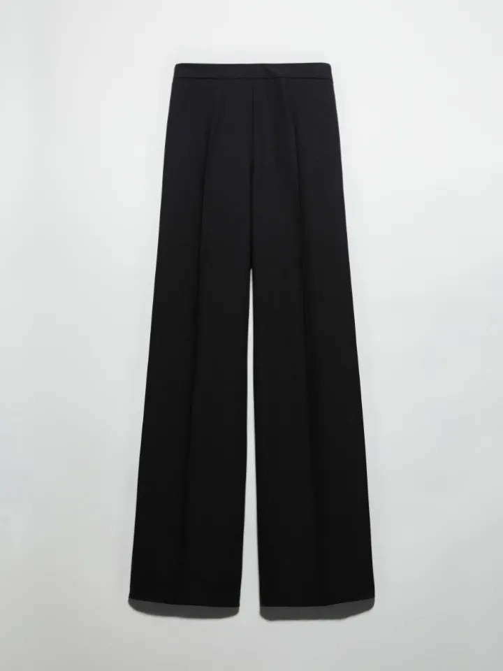 Envers satin trousers - black