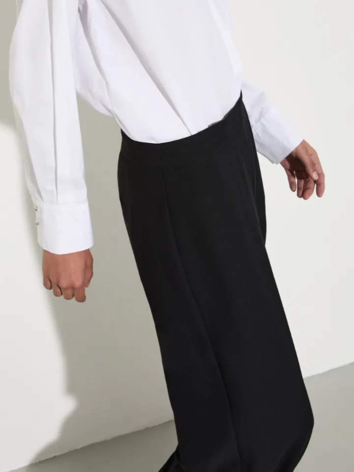 Envers satin trousers - black