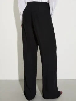 Envers satin trousers - black