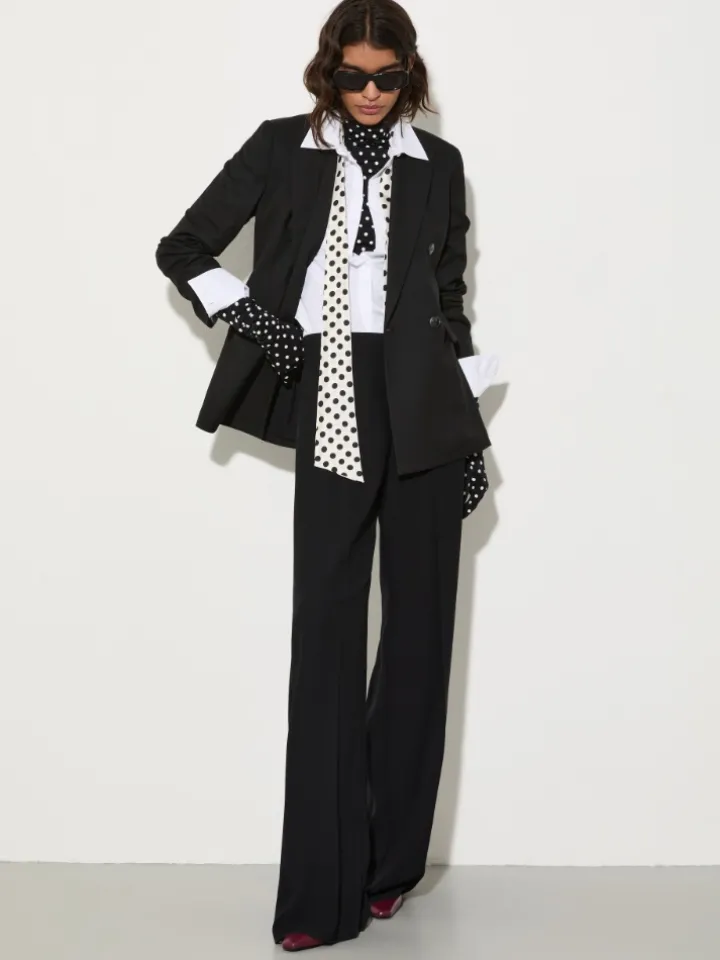 Envers satin trousers - black