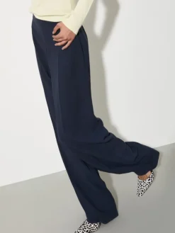 Envers satin trousers - ultramarine