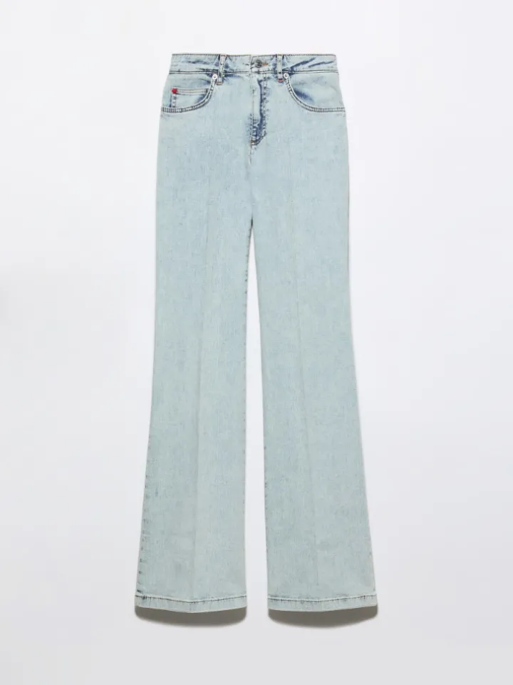 Faded bootcut jeans - light blue