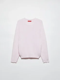 Fisherman's rib-knit jumper - pink
