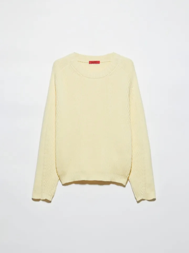 Fisherman's rib-knit jumper - vanilla