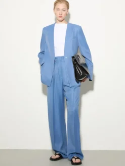 Flowing paperbag trousers - avio