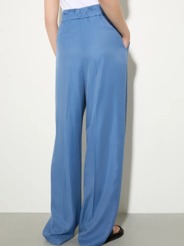 Flowing paperbag trousers - avio