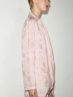 Fluid jacquard blazer - pink