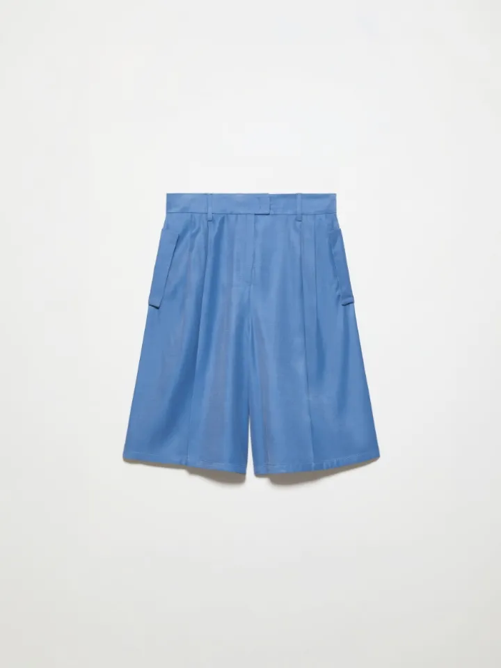 Fluid, wide-fit Bermuda shorts - avio