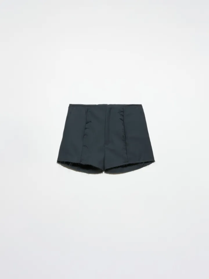 Gabardine shorts Sami Miró &Co.llaboration - dark grey