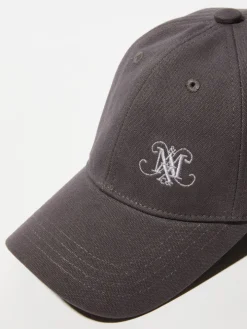 Hemp and cotton baseball cap - aubergine