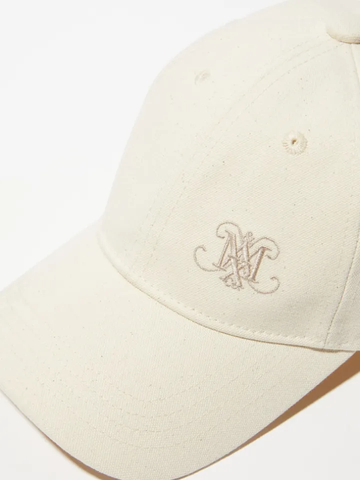 Hemp and cotton baseball cap - white