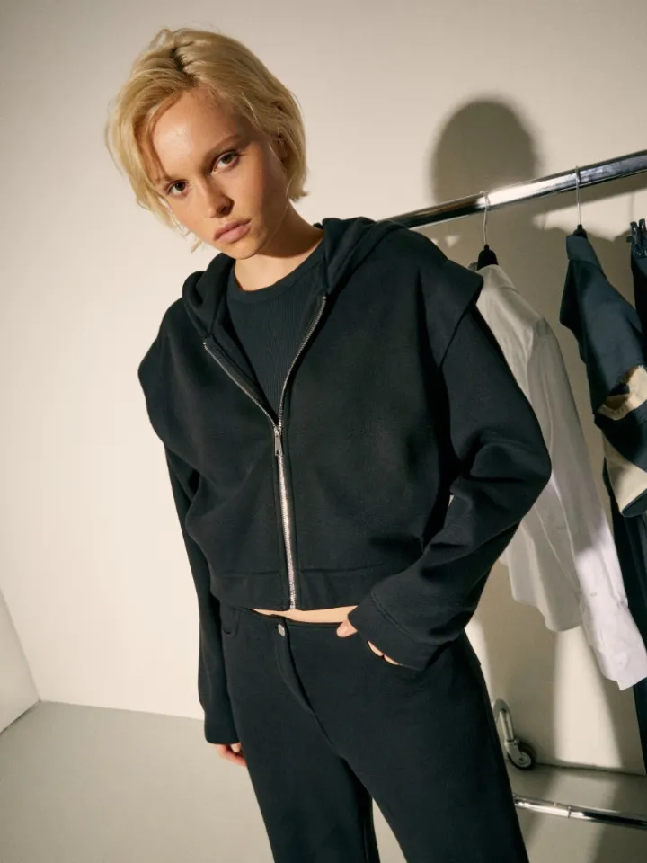 Hooded sweatshirt Sami Miró &Co.llaboration - black