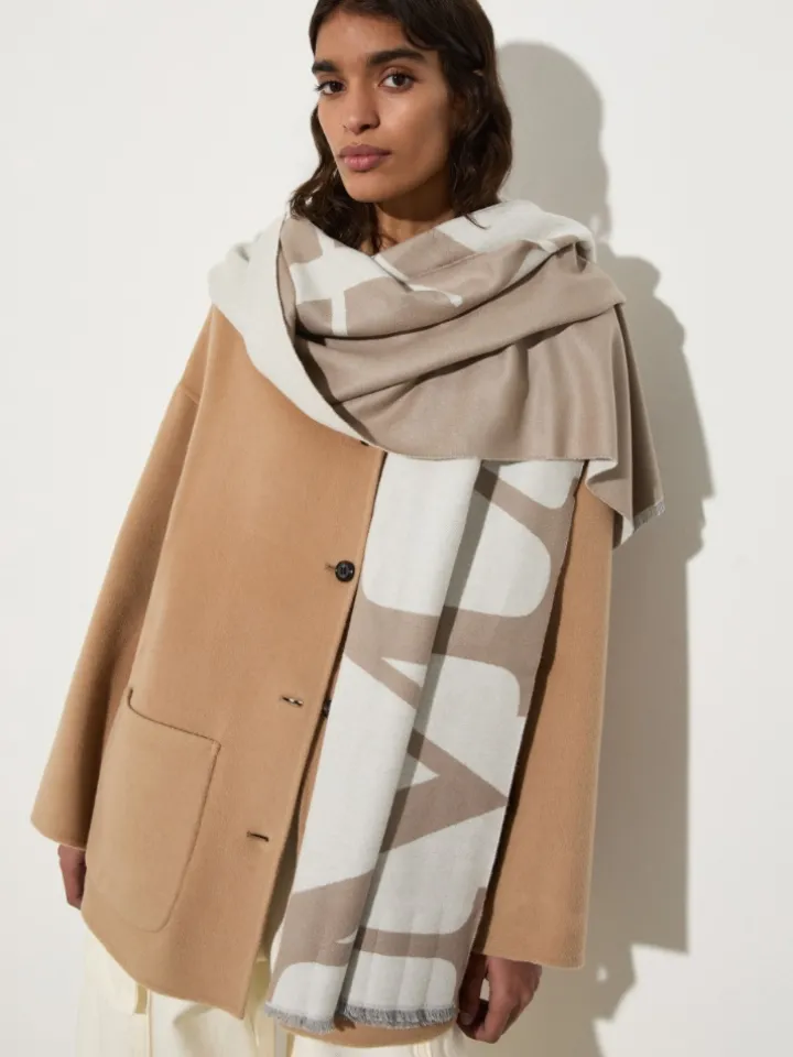 Jacquard stole - turtledove