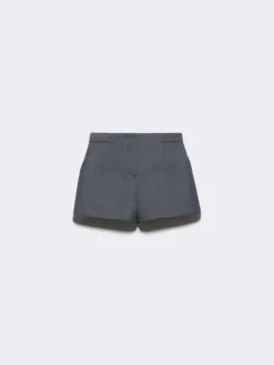 Jersey and grisaille shorts - melange grey